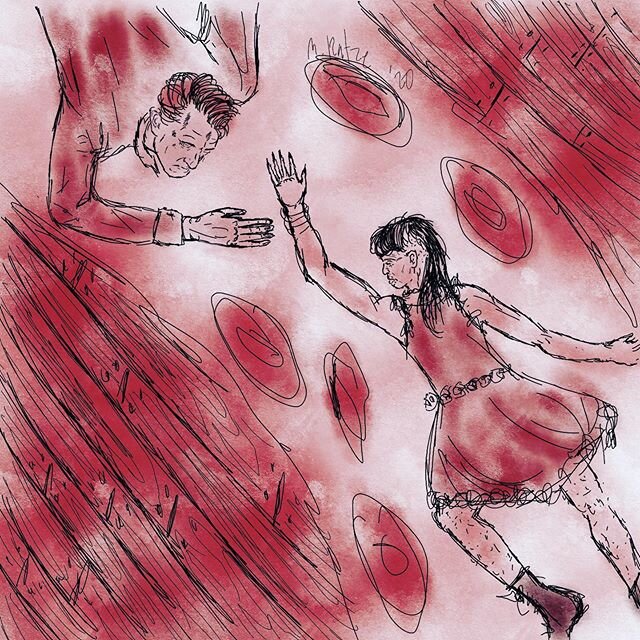 &ldquo;When it&rsquo;s all about to fall, hold fast.&rdquo;
.
Link in bio to read the slippery tale!
.
Art by @shy.ermine.art ❤️Tip your artist via Venmo @ stoatcat ✨
.
#worldinferno #worldinfernofriendshipsociety #wifstour #tourblog #worldinfernofs 